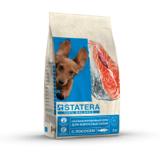 Премиальный сухой корм Statera для взрослых собак с лососем и рисом (3 кг)