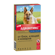 Адвантикс, для собак свыше 25 кг, 1пипетка 4 мл