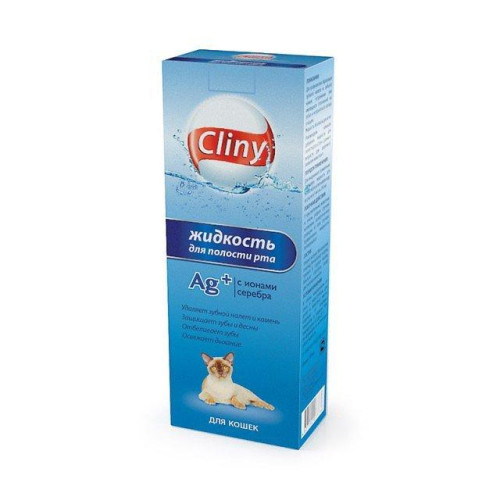 Cliny, жидкость для полости рта для кошек, фл. 100 мл