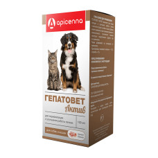 Гепатовет Актив, для собак и кошек, суспензия для орального применения, фл. 100 мл