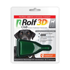 RolfClub 3D, капли на холку для собак 40-60кг, 1 пипетка