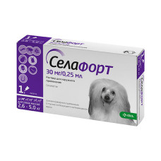 Селафорт, 30 мг для собак 2.6-5 кг, пипетка 0.25 мл