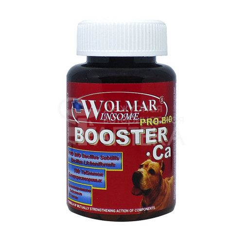 Wolmar Winsome, Pro Bio BOOSTER Ca минеральный комплекс для крупных собак, уп. 180 таблеток