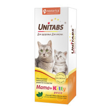 Юнитабс, Мама+Китти витаминная паста для котят, беременных и кормящих кошек, уп. 120 мл