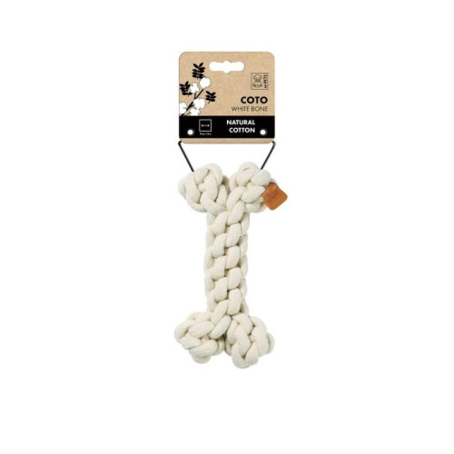 M-PETS Игрушка для собак СОТО косточка, 19 см, цвет белый