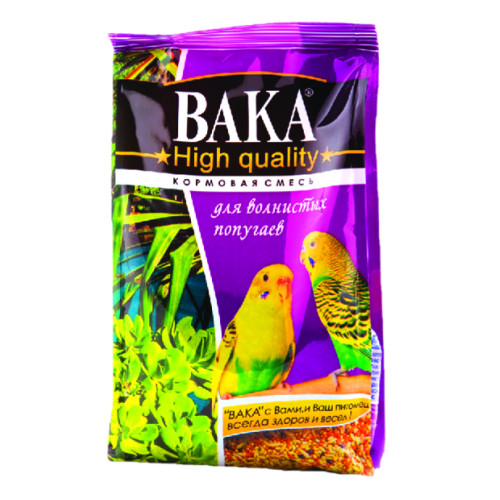 Кормовая смесь "Вака High Quality" для волнистых попугаев, 500 гр.