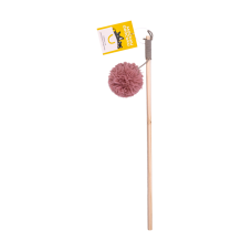 Моськи-Авоськи Игрушка-дразнилка "Удочка шуршик-погремушка" 4 см, на резинке 70 см, розовая