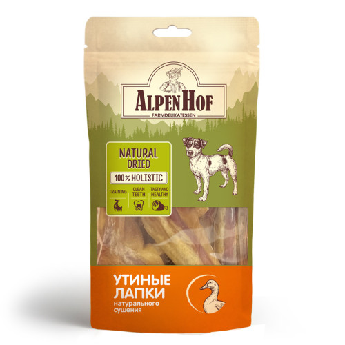 Лакомство AlpenHof Утиные лапки для собак, 50 г