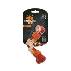 M-PETS Игрушка для собак Карнивор кость бумеранг, вкус бекона, цвет красный, 17.8x9.3x4.1 см