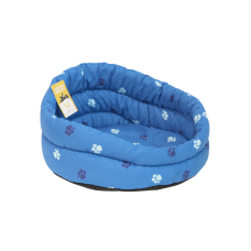 Моськи-Авоськи Лежанка круглая стёганая с подушкой, 36,5х36,5х18,5 см, цвет синий