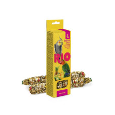 Палочки RIO для средних попугаев с тропическими фруктами, 2х75 г
