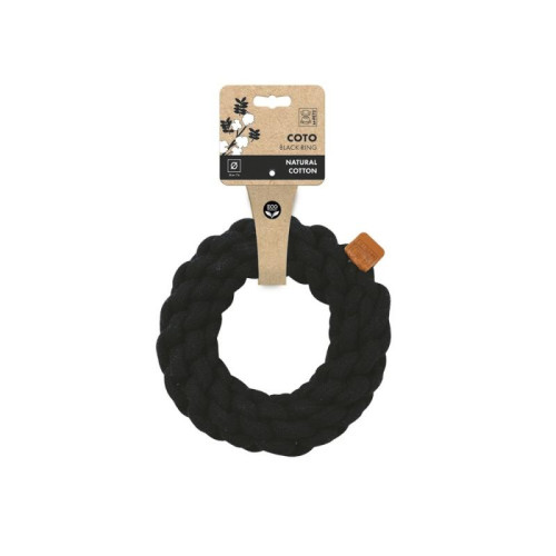 M-PETS Игрушка для собак Black Ring СОТО кольцо, 18 см, цвет черный