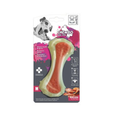 M-PETS Игрушка для собак CHEWBO Кость, с ароматом бекона, нейлон, размер M, 13 см