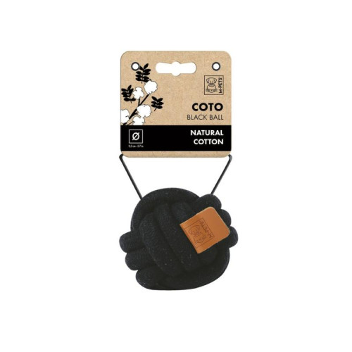 M-PETS Игрушка для собак СОТО мяч 9,5 см, цвет черный