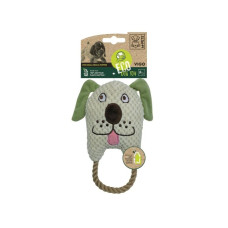 M-PETS Игрушка мягкая для собак Собачка Виго с канатом, 23 см