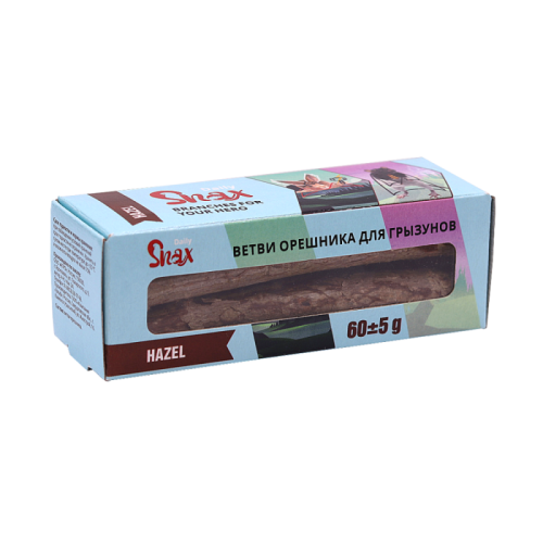 Ветви орешника Snax Daily для грызунов, 60 г