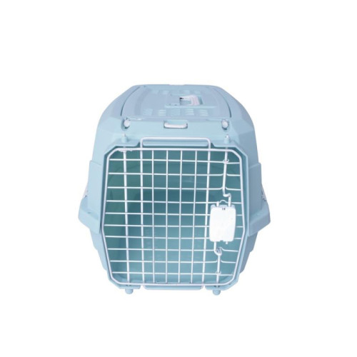 M-PETS Контейнер-переноска CORSA для животных до 4,5 кг, цвет голубой, 47,5x32x26 см