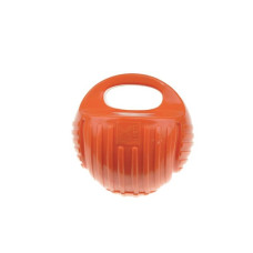 M-PETS Игрушка для собак мяч-гиря, цвет оранжевый, 13 см
