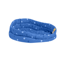Моськи-Авоськи Лежанка круглая стёганая с подушкой, 67х67х23 см, цвет синий