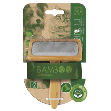 M-PETS Щетка-сликер (пуходерка) бамбуковая BAMBOO Slicker Brush, размер М, 9,5x15,5 см