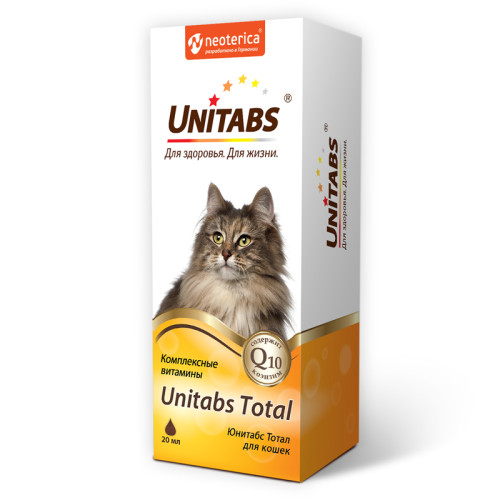 ЮНИТАБС Тотал для кошек, раствор для приема внутрь, 20 мл