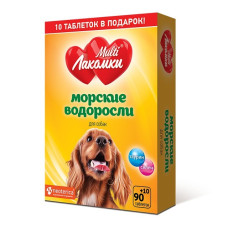 МультиЛакомки Морские водоросли для собак, таблетки, № 100