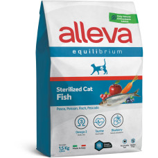 Корм Аллева Эквилибриум для кастрированных котов и стерилизованных кошек, с рыбой, 1,5 кг