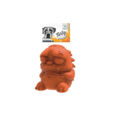 M-PETS Игрушка для собак Зомбик с дозатором угощений, цвет оранжевый
