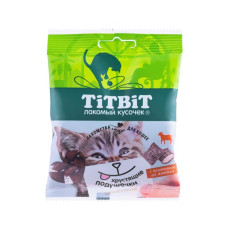Хрустящие подушечки TitBit для кошек с паштетом из ягненка, 30 г