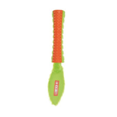 M-PETS Игрушка для собак палка-пищалка с хвостом ON/OFF FUNSTY, цвет оранжевый с зеленым