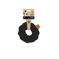 M-PETS Игрушка для собак СОТО кольцо, 13 см, цвет черный