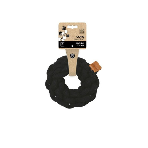 M-PETS Игрушка для собак СОТО кольцо, 13 см, цвет черный