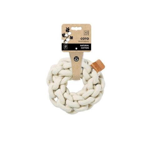 M-PETS Игрушка для собак СОТО кольцо, 13 см, цвет белый