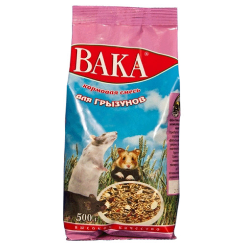 Кормовая смесь "Вака" для грызунов, 500 гр.