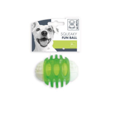M-PETS Игрушка-пищалка для собак, диаметр 6,7 см, цвет зеленый