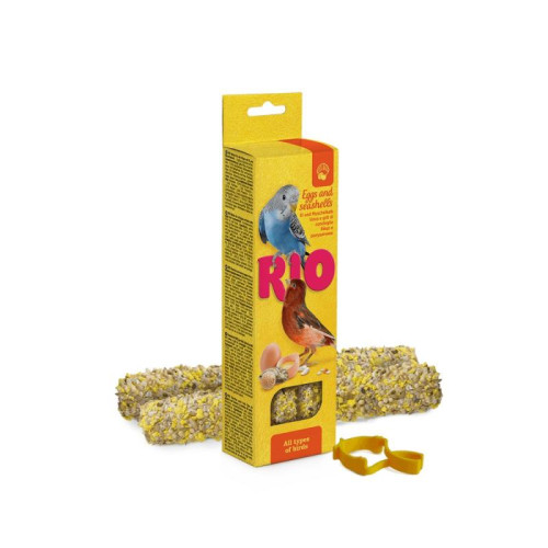 Палочки RIO для всех видов птиц с яйцом и ракушечником, 2х40 г