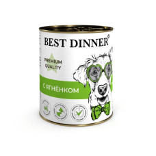 Бест Диннер консервы Меню № 1 для взрослых собак и щенков с 6 месяцев, с ягненком, 340 г