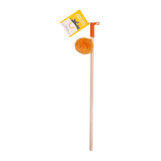Моськи-Авоськи Игрушка-дразнилка "Удочка шуршик" 4 см, на резинке 70 см, рыжая