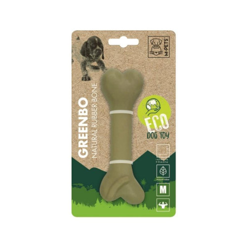 M-PETS Игрушка для собак кость из натурального каучука GREENBO (Гринбо), размер M, 15x4.5x3.5 см