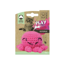 M-PETS Игрушка для кошек PLAY Осьминог с кошачьей мятой, 7,5x7,5x5,5 см, цвет розовый