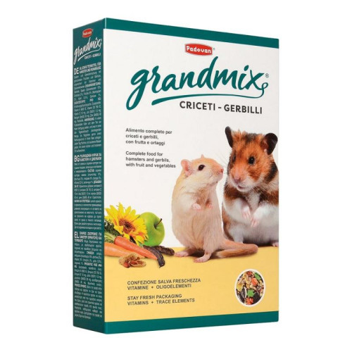 Padovan Grandmix Criceti-Gerbilli Корм для хомяков и песчанок, 400 г