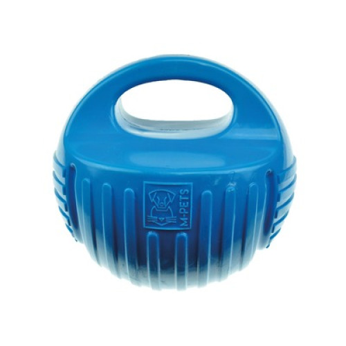 M-PETS Игрушка для собак мяч-гиря, цвет синий, 18 см