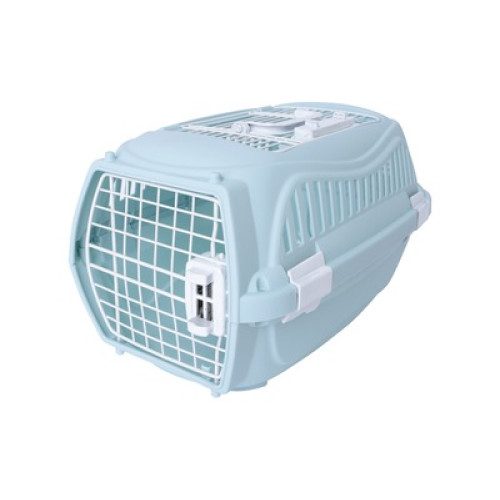 M-PETS Контейнер-переноска S Giro для животных до 4,5 кг, цвет голубой, 51,6x32,7x29,6 см