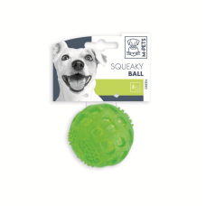 M-PETS Игрушка для собак Squeaky Ball мяч-пищалка, диаметр 6,3 см, цвет зеленый