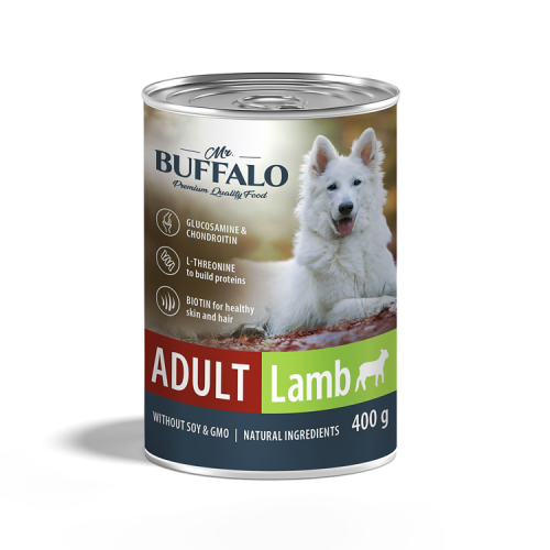 Mr.Buffalo Влажный корм консервы для собак, ягненок, 400 г