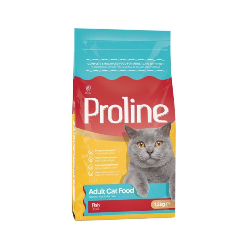 PROLINE сухой корм для кошек, с рыбой, 1,2 кг