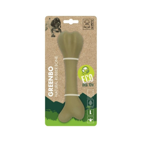 M-PETS Игрушка для собак кость из натурального каучука GREENBO (Гринбо), размер L, 20x6x4,5 см