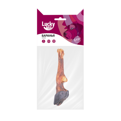 Лакомство для собак Lucky bits баранья ножка, 80 г