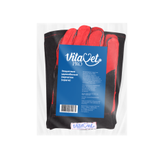 Защитные удлиненные перчатки (краги) для ветеринарных врачей 1 пара VITAVET