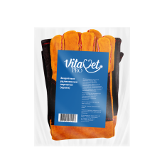 Защитные удлиненные перчатки (краги) для ветеринарных врачей 1 пара Повышенной плотности VITAVET